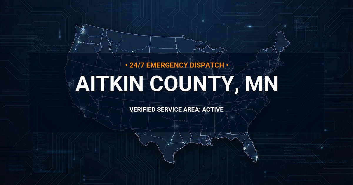 Emergency Plumbing Dispatch Map for Aitkin County Plumbing Logistics