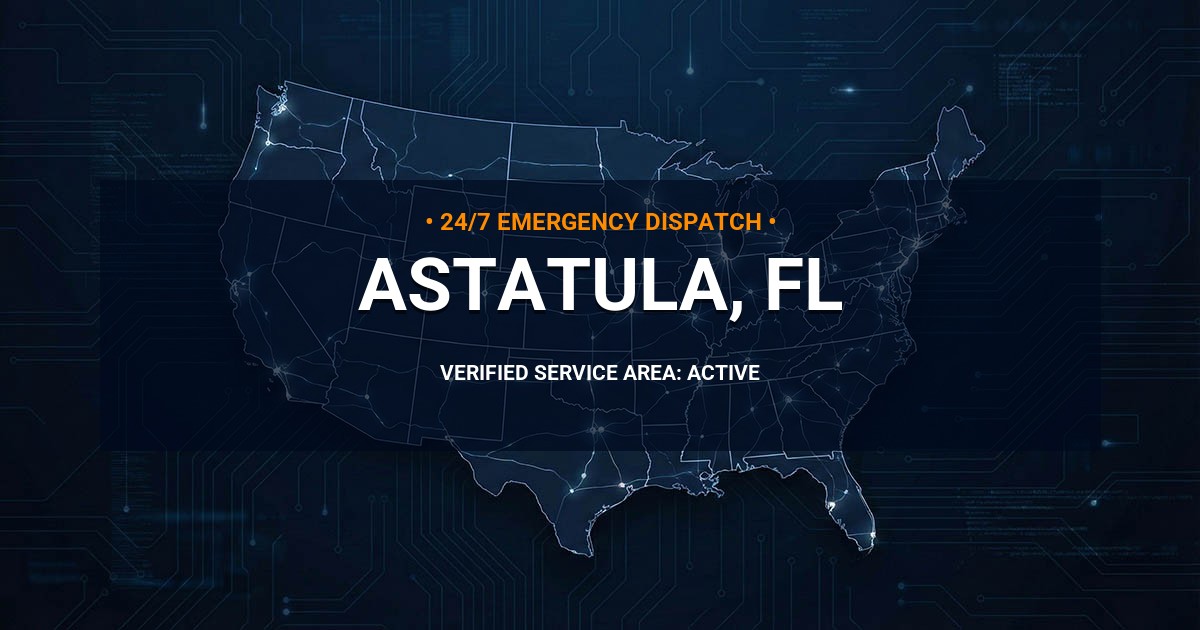 Emergency Plumbing Dispatch Map for Plumbing Services: Astatula, FL