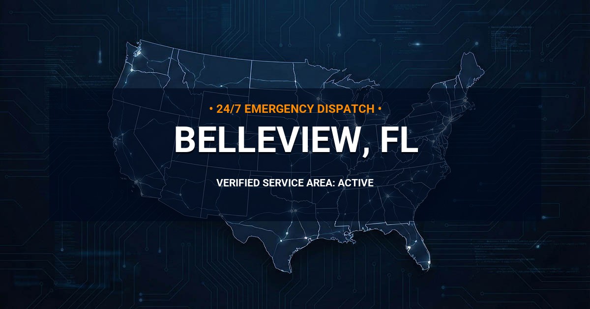 Emergency Plumbing Dispatch Map for Plumbing Services: Belleview, FL