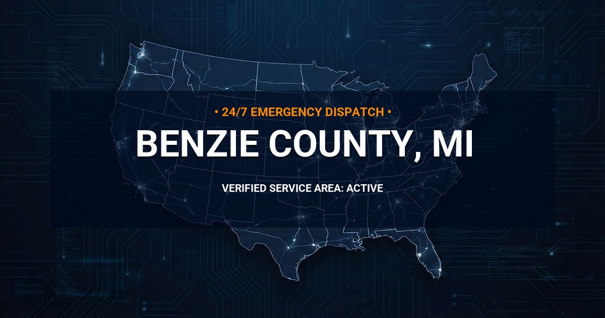 Emergency Plumbing Dispatch Map for Benzie County Plumbing Logistics