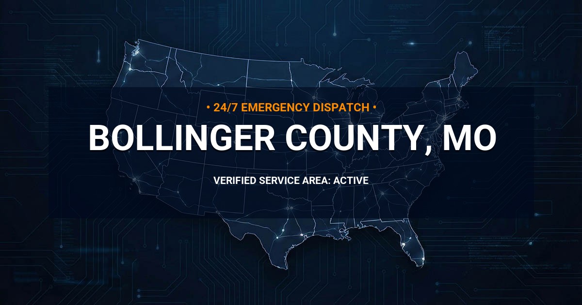 Emergency Plumbing Dispatch Map for Bollinger County Plumbing Logistics
