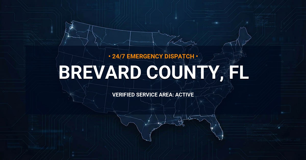 Emergency Plumbing Dispatch Map for Brevard County Plumbing Logistics