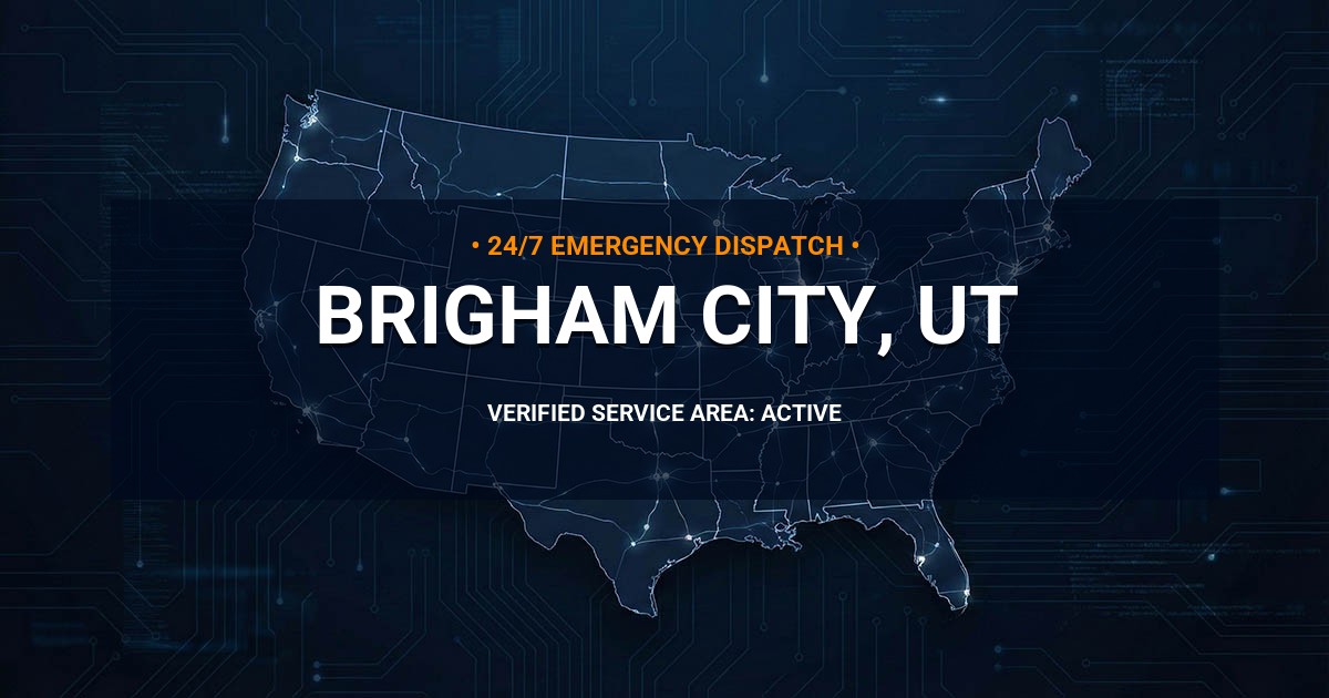 Emergency Plumbing Dispatch Map for Plumbing Services: Brigham City, UT