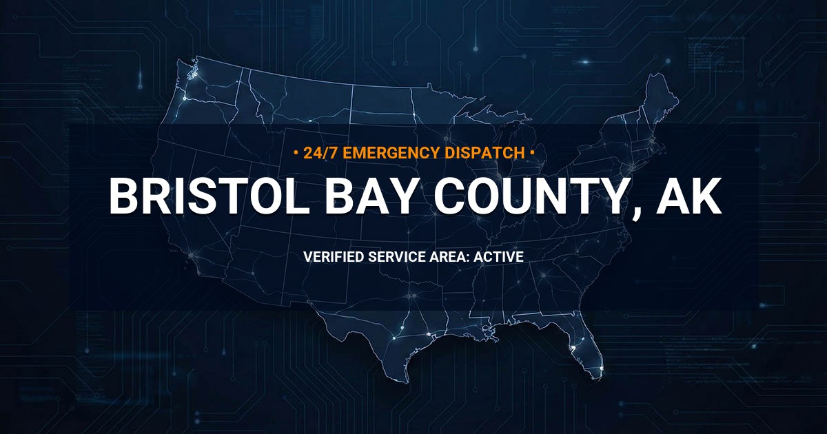 Emergency Plumbing Dispatch Map for Bristol Bay County Plumbing Logistics