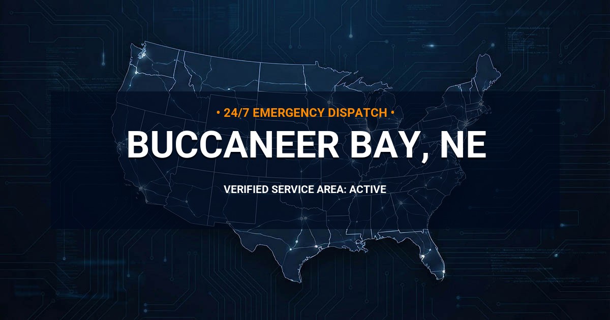 Emergency Plumbing Dispatch Map for Plumbing Services: Buccaneer Bay, NE