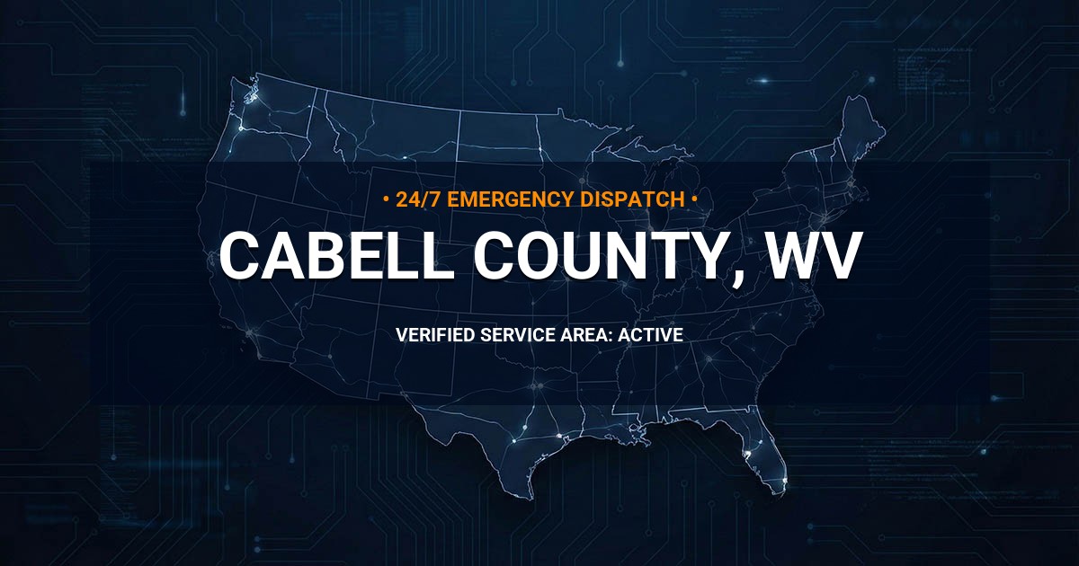 Emergency Plumbing Dispatch Map for Cabell County Plumbing Logistics