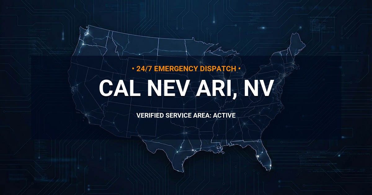 Emergency Plumbing Dispatch Map for Plumbing Services: Cal-Nev-Ari, NV