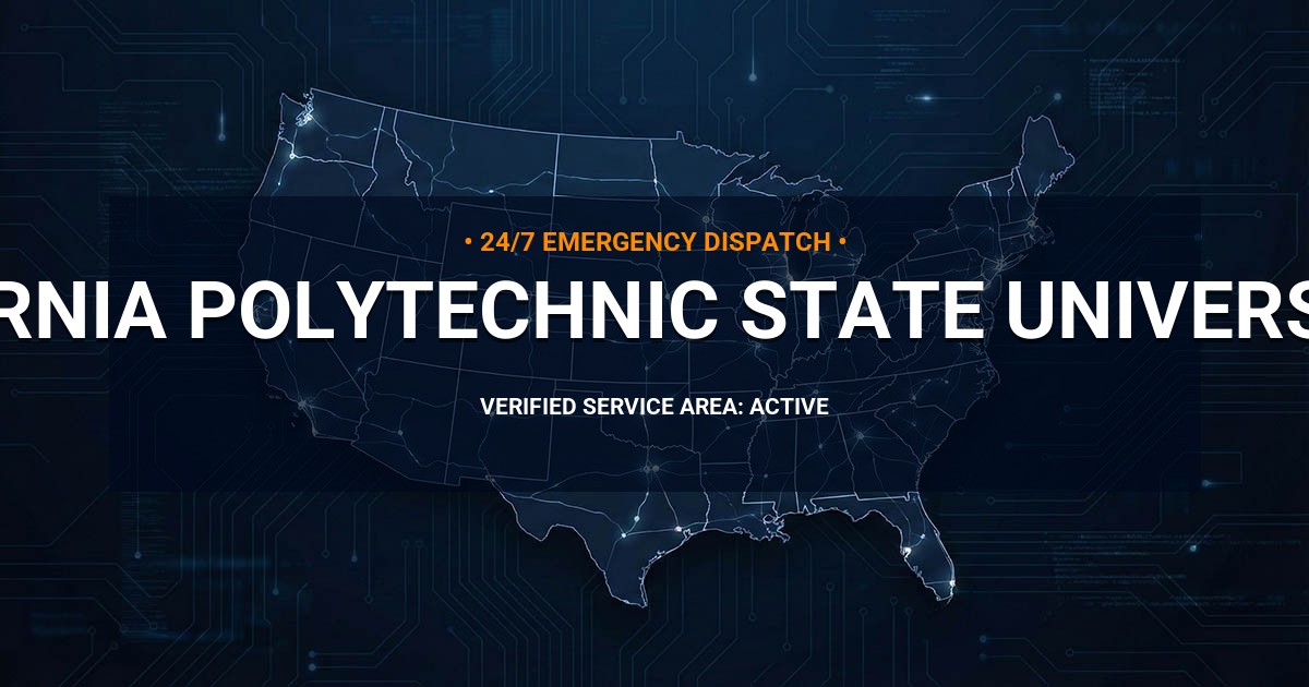 Emergency Plumbing Dispatch Map for Plumbing Services: California Polytechnic State University, CA