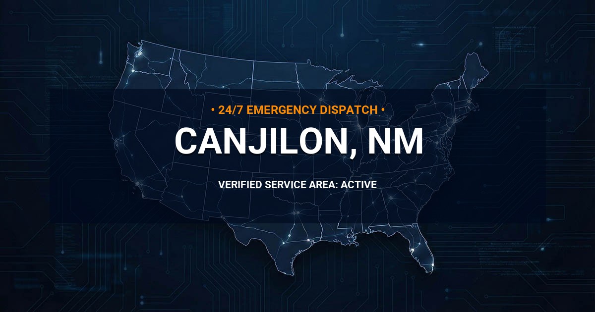 Emergency Plumbing Dispatch Map for Plumbing Services: Canjilon, NM