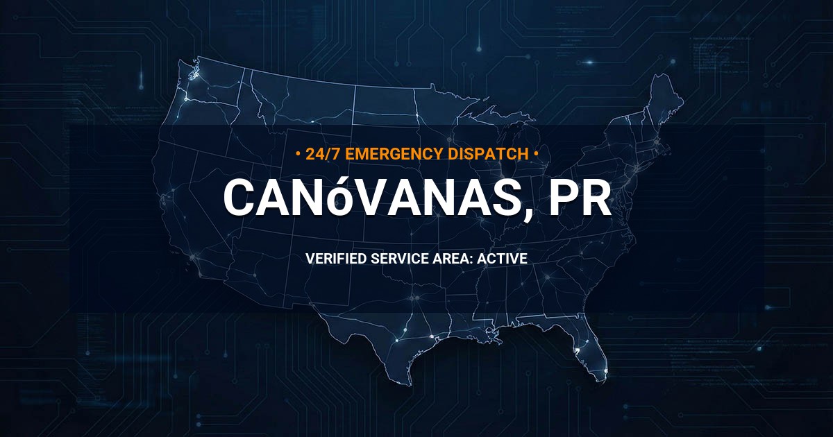 Emergency Plumbing Dispatch Map for Plumbing Services: Canóvanas, PR
