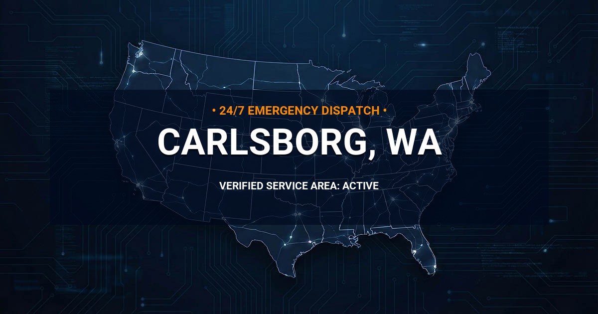 Emergency Plumbing Dispatch Map for Plumbing Services: Carlsborg, WA