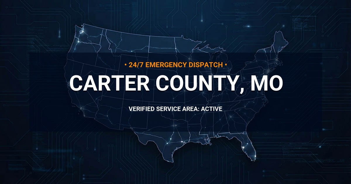 Emergency Plumbing Dispatch Map for Carter County Plumbing Logistics