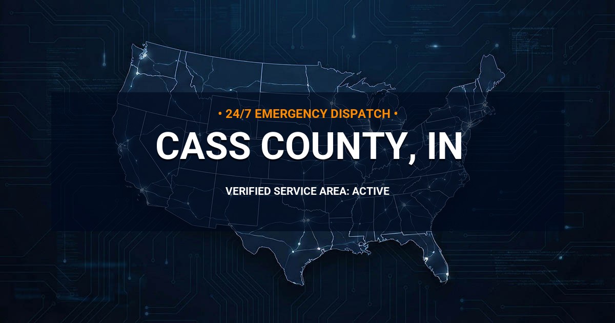 Emergency Plumbing Dispatch Map for Cass County Plumbing Logistics