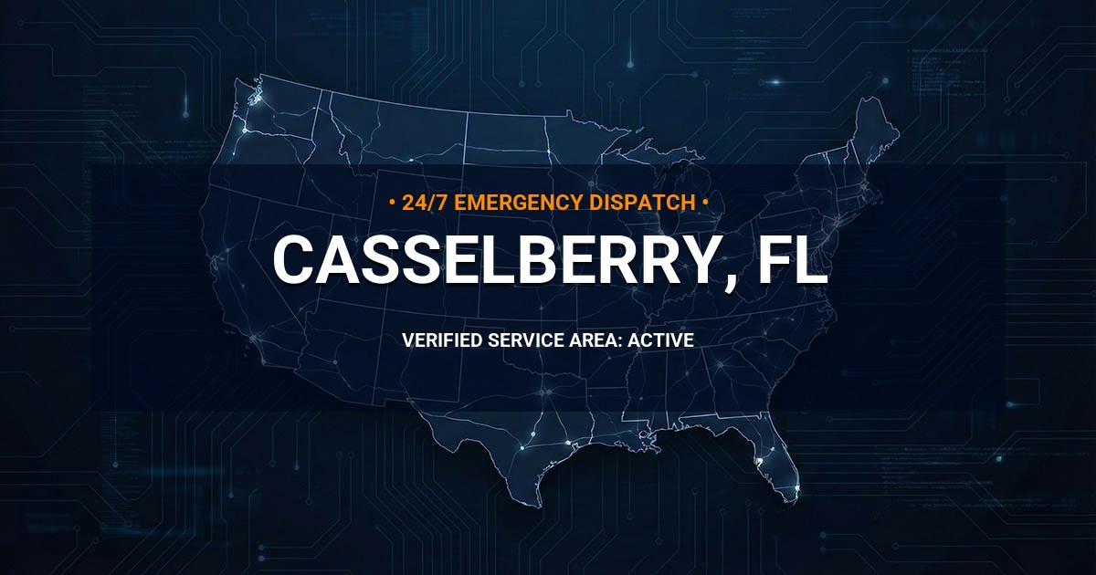 Emergency Plumbing Dispatch Map for Plumbing Services: Casselberry, FL