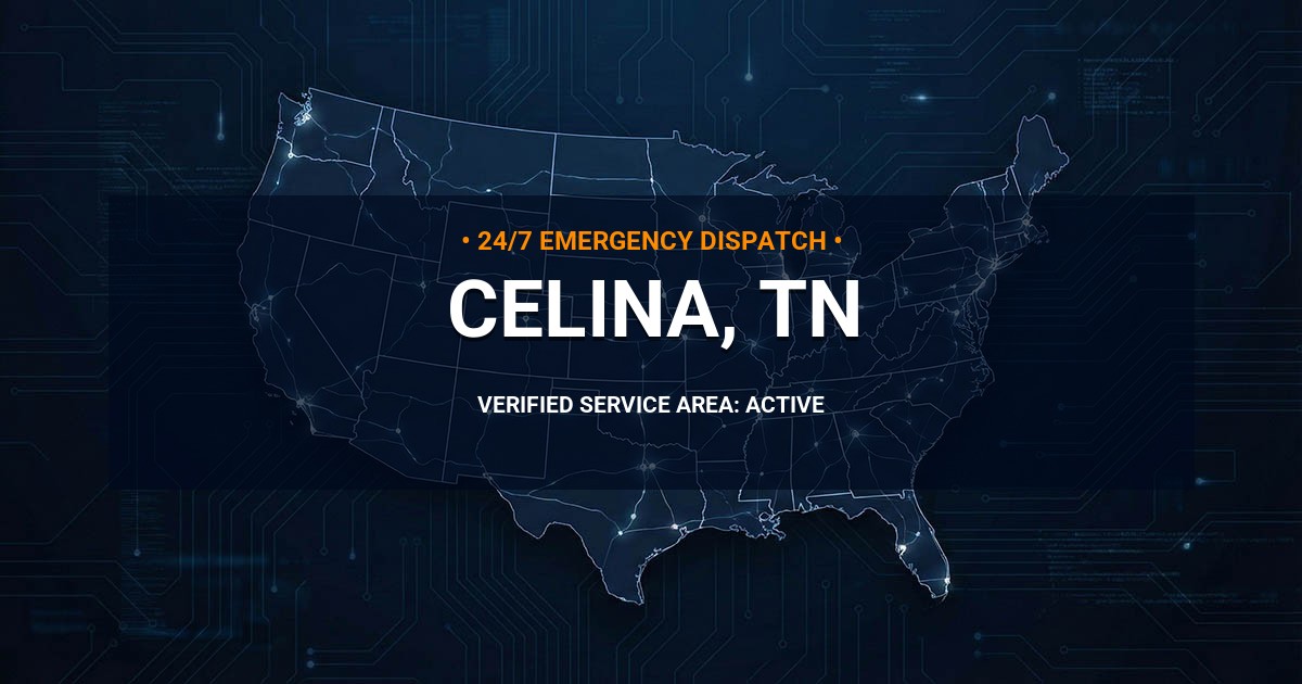 Emergency Plumbing Dispatch Map for Plumbing Services: Celina, TN