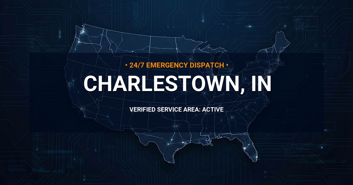 Emergency Plumbing Dispatch Map for Plumbing Services: Charlestown, IN