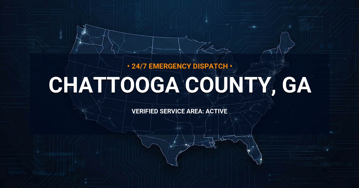 Emergency Plumbing Dispatch Map for Chattooga County Plumbing Logistics