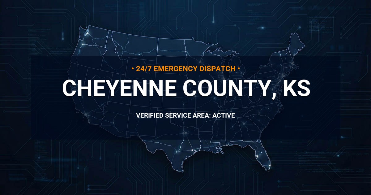 Emergency Plumbing Dispatch Map for Cheyenne County Plumbing Logistics