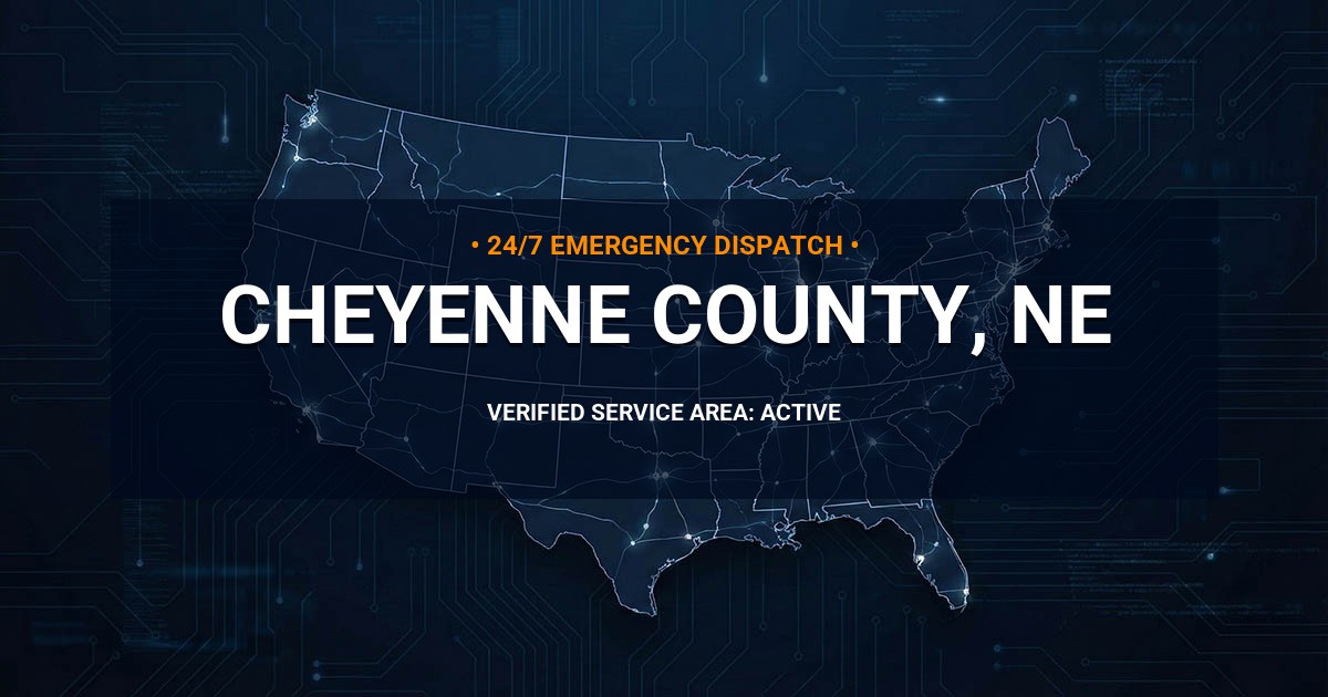 Emergency Plumbing Dispatch Map for Cheyenne County Plumbing Logistics