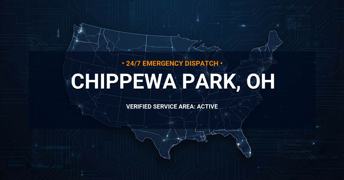 Emergency Plumbing Dispatch Map for Plumbing Services: Chippewa Park, OH