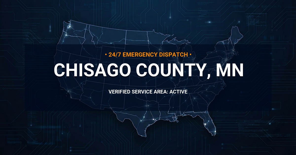 Emergency Plumbing Dispatch Map for Chisago County Plumbing Logistics