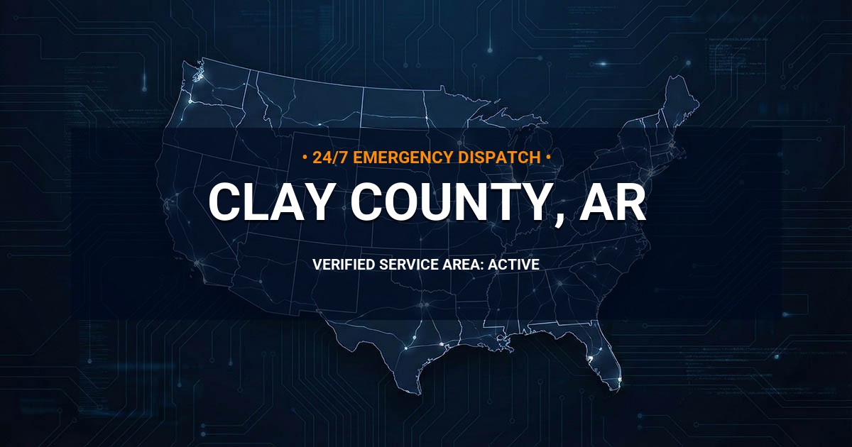 Emergency Plumbing Dispatch Map for Clay County Plumbing Logistics
