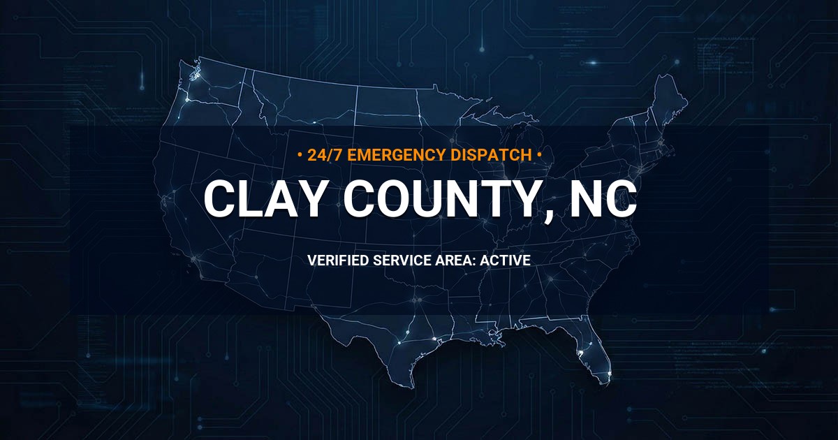 Emergency Plumbing Dispatch Map for Clay County Plumbing Logistics