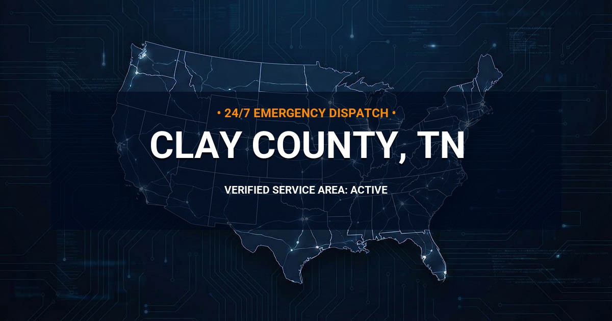 Emergency Plumbing Dispatch Map for Clay County Plumbing Logistics