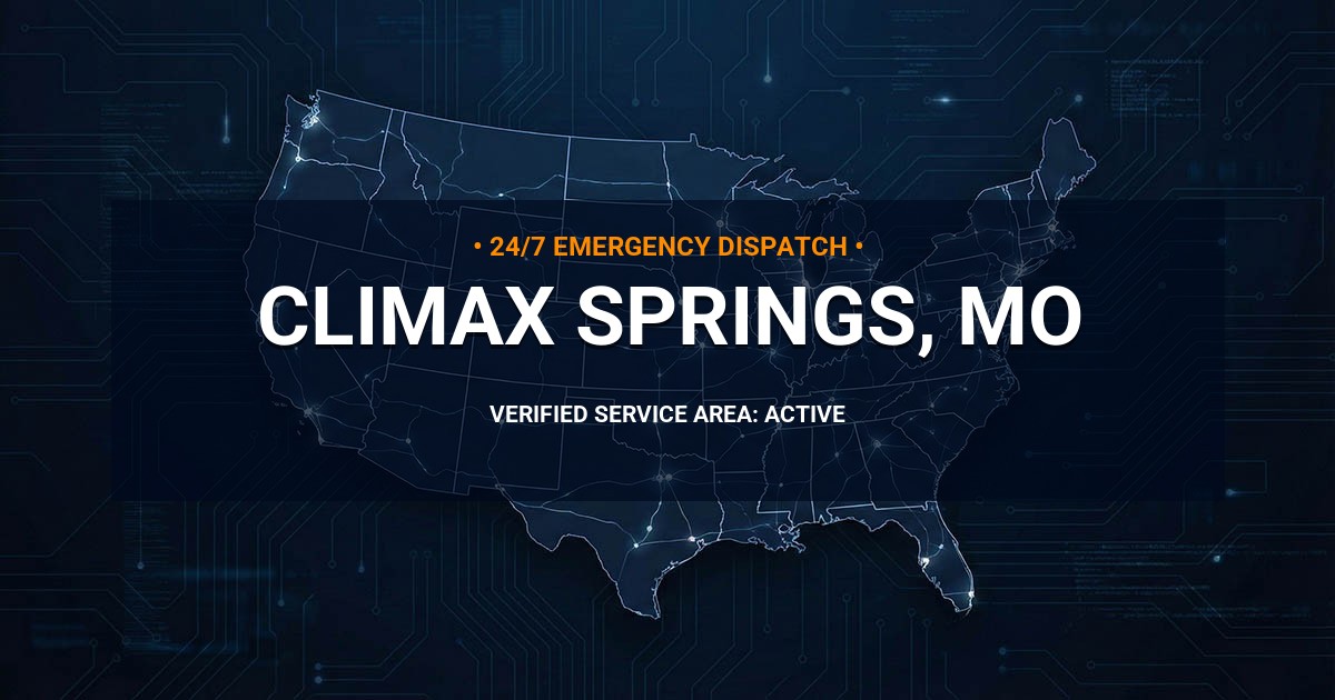 Emergency Plumbing Dispatch Map for Plumbing Services: Climax Springs, MO