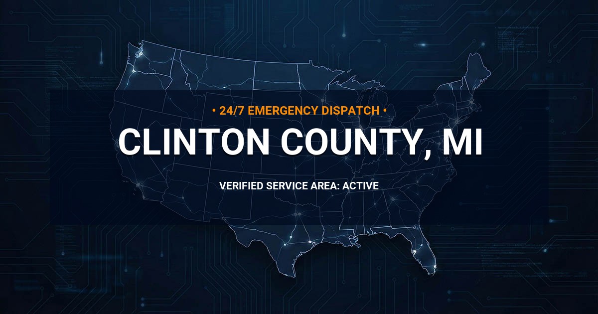 Emergency Plumbing Dispatch Map for Clinton County Plumbing Logistics