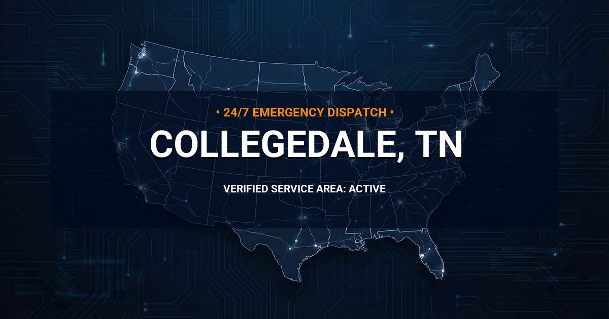 Emergency Plumbing Dispatch Map for Plumbing Services: Collegedale, TN
