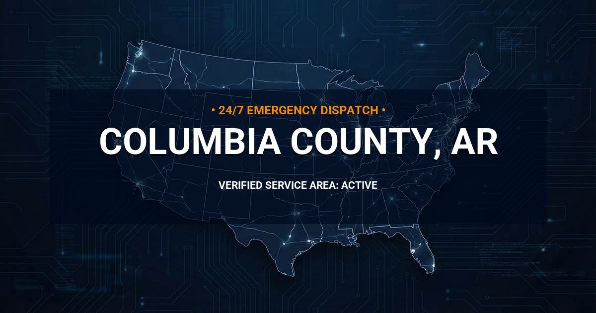 Emergency Plumbing Dispatch Map for Columbia County Plumbing Logistics