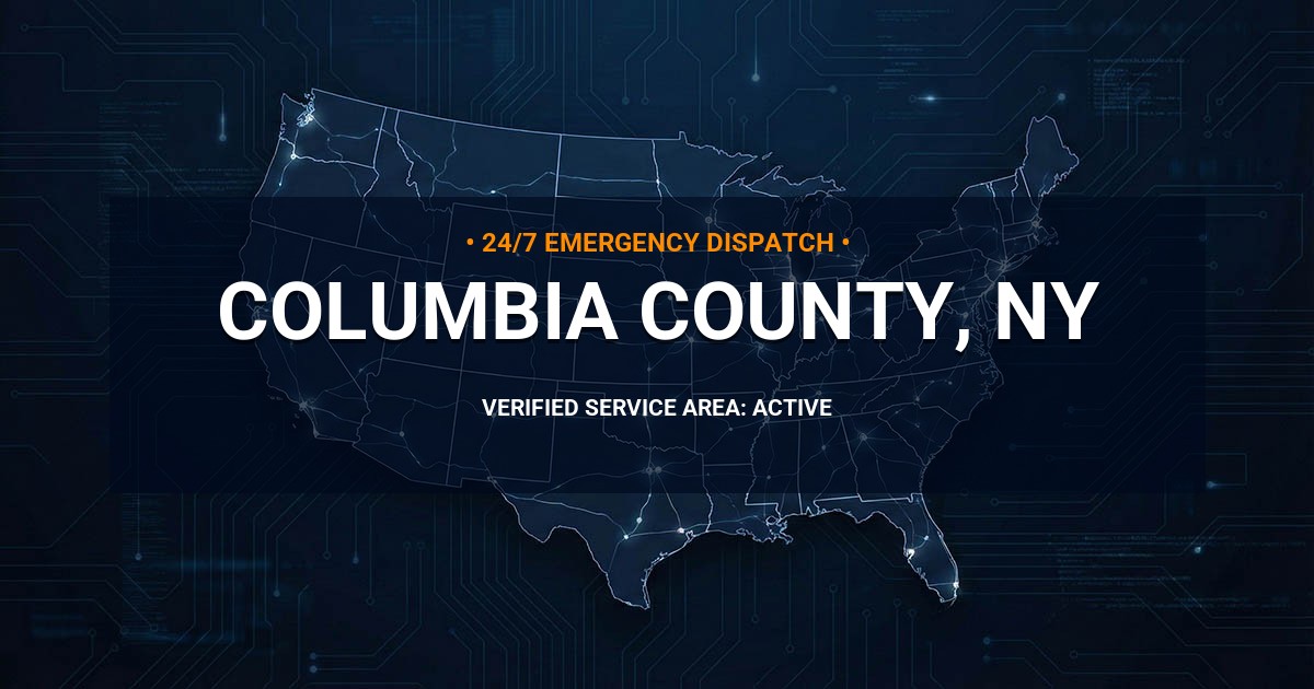 Emergency Plumbing Dispatch Map for Columbia County Plumbing Logistics