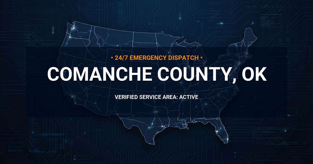 Emergency Plumbing Dispatch Map for Comanche County Plumbing Logistics