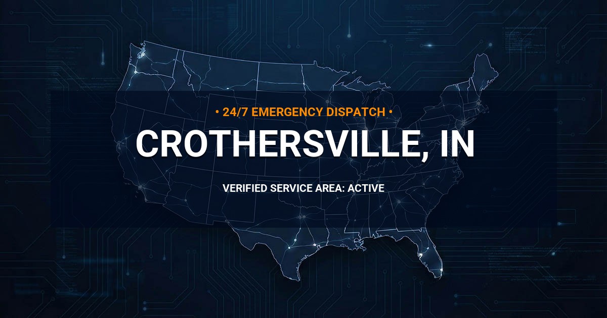 Emergency Plumbing Dispatch Map for Plumbing Services: Crothersville, IN