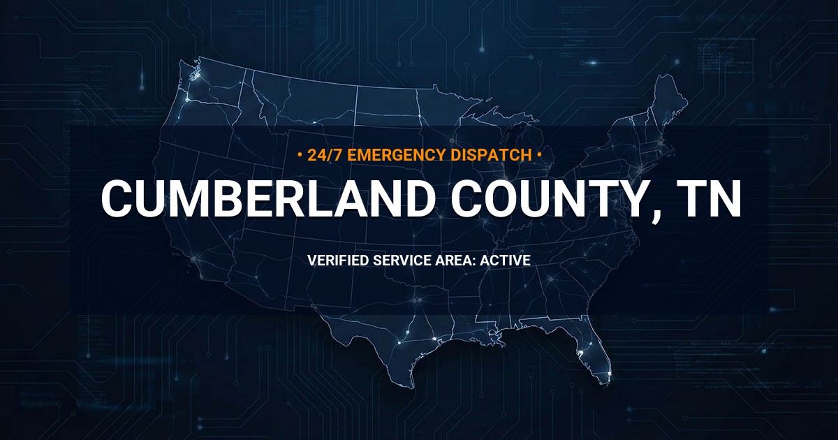 Emergency Plumbing Dispatch Map for Cumberland County Plumbing Logistics