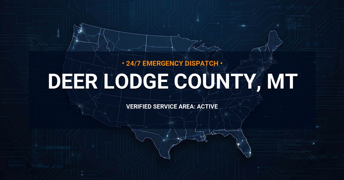 Emergency Plumbing Dispatch Map for Deer Lodge County Plumbing Logistics