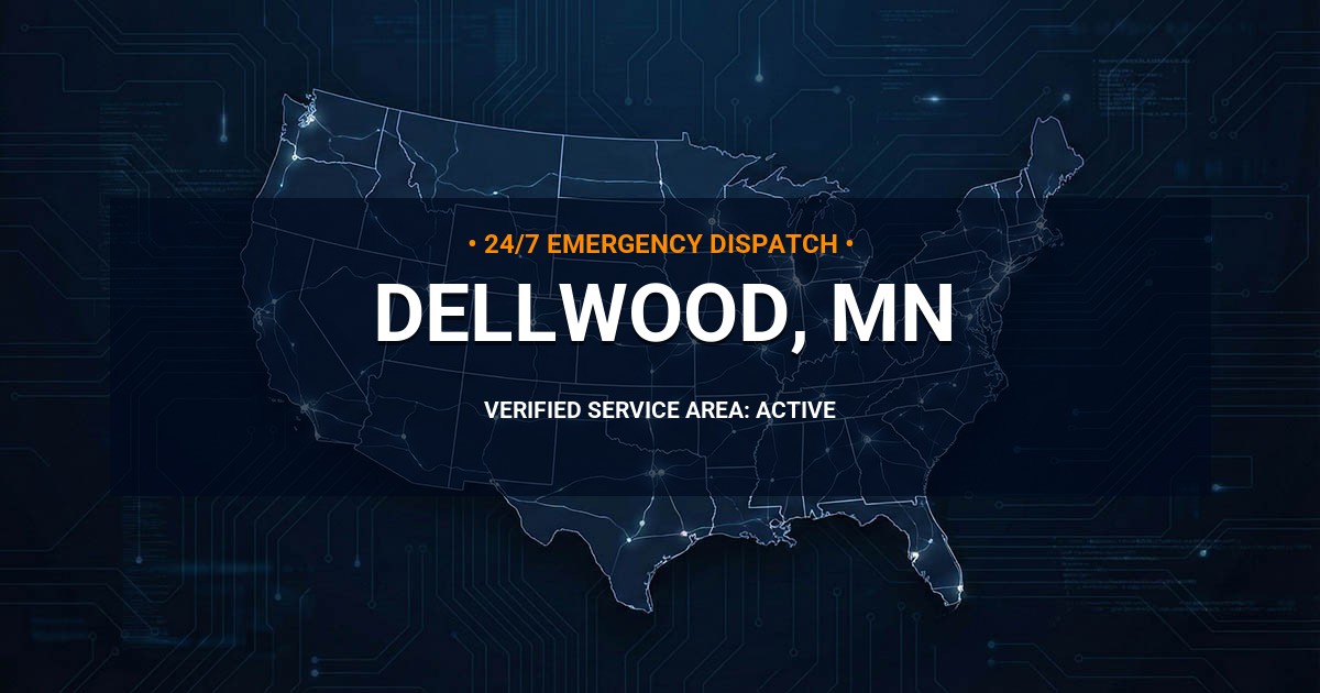 Emergency Plumbing Dispatch Map for Plumbing Services: Dellwood, MN