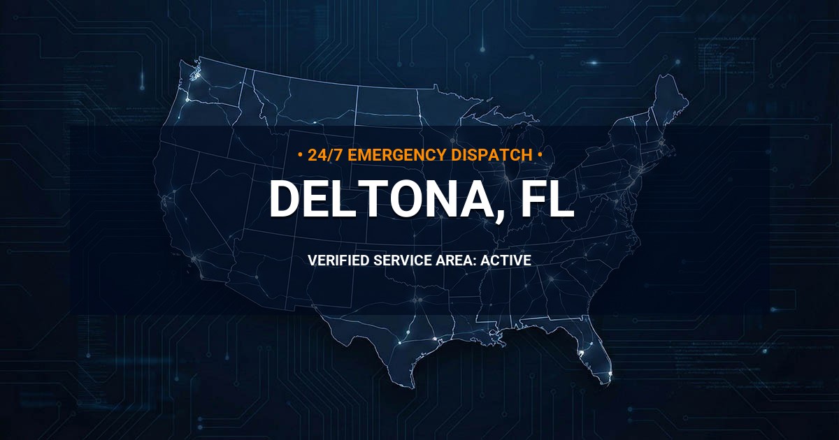 Emergency Plumbing Dispatch Map for Plumbing Services: Deltona, FL