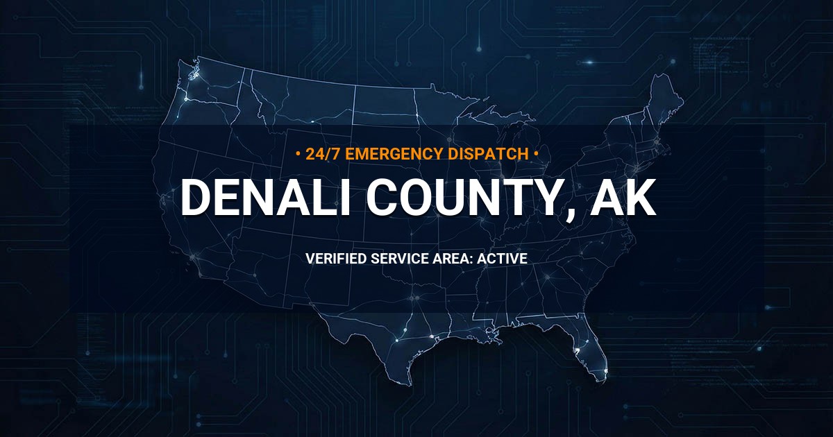 Emergency Plumbing Dispatch Map for Denali County Plumbing Logistics