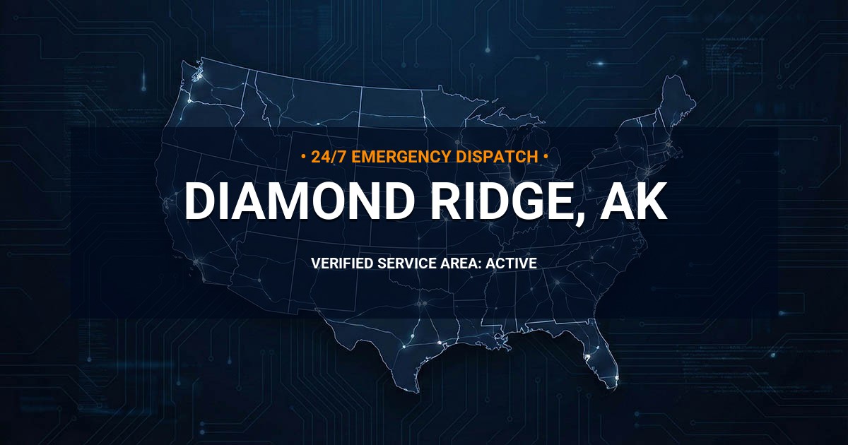 Emergency Plumbing Dispatch Map for Plumbing Services: Diamond Ridge, AK