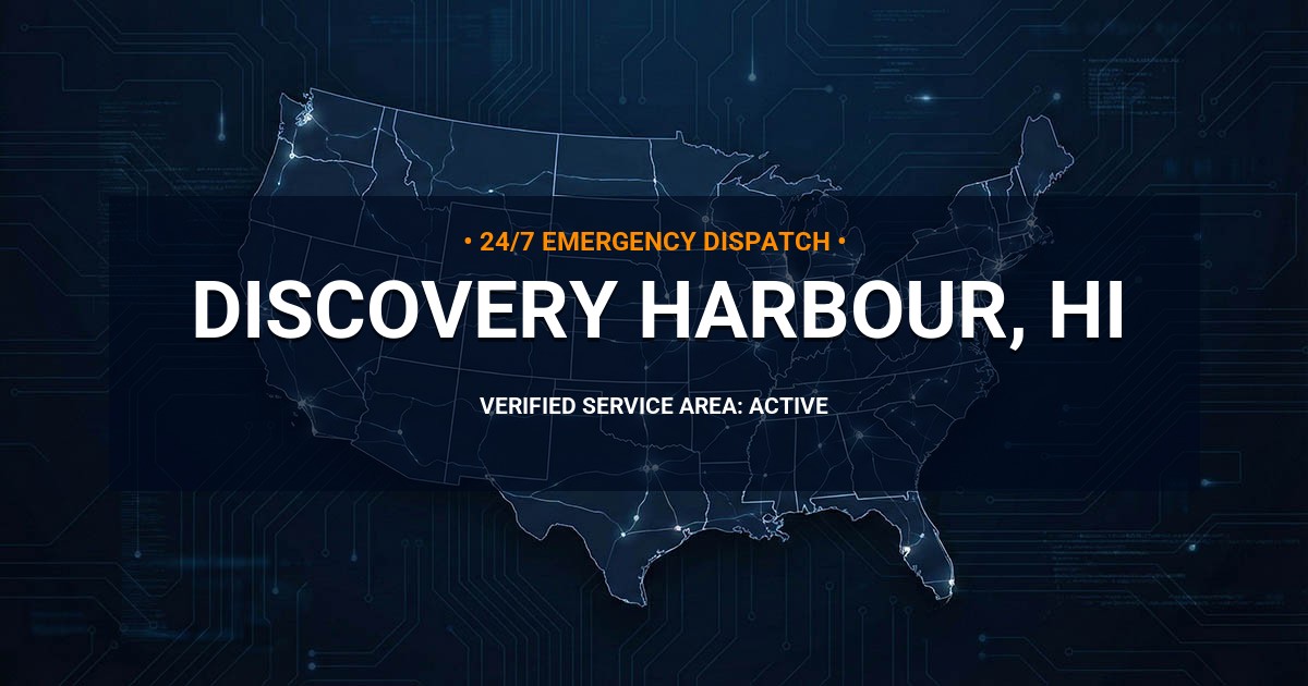 Emergency Plumbing Dispatch Map for Plumbing Services: Discovery Harbour, HI
