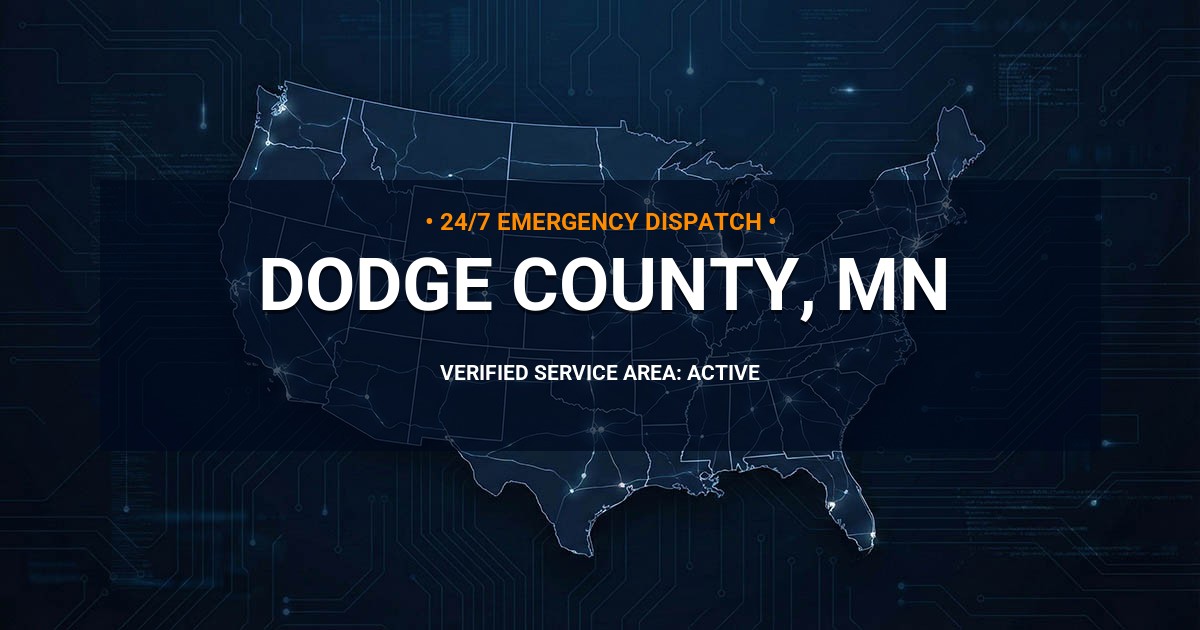Emergency Plumbing Dispatch Map for Dodge County Plumbing Logistics