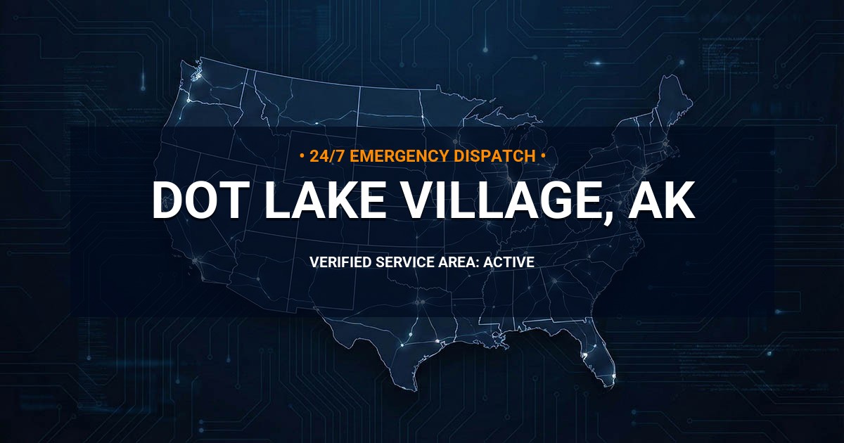 Emergency Plumbing Dispatch Map for Plumbing Services: Dot Lake Village, AK