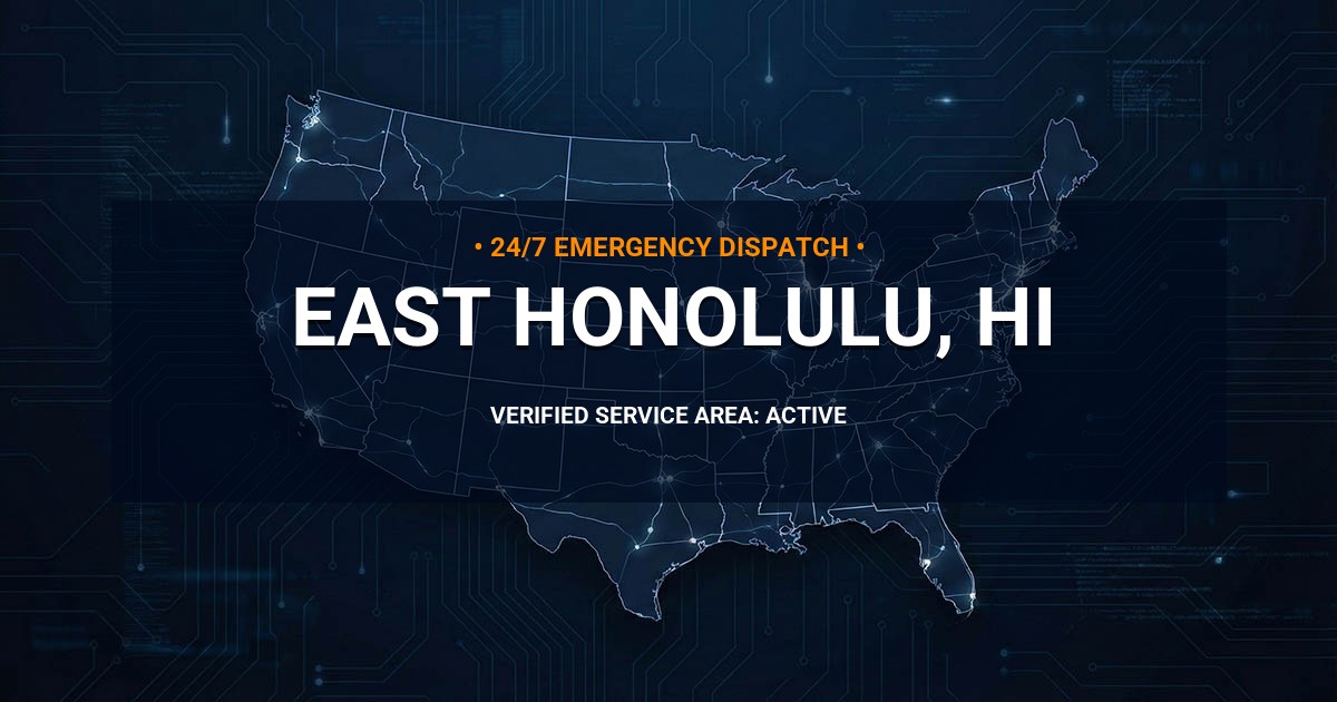 Emergency Plumbing Dispatch Map for Plumbing Services: East Honolulu, HI