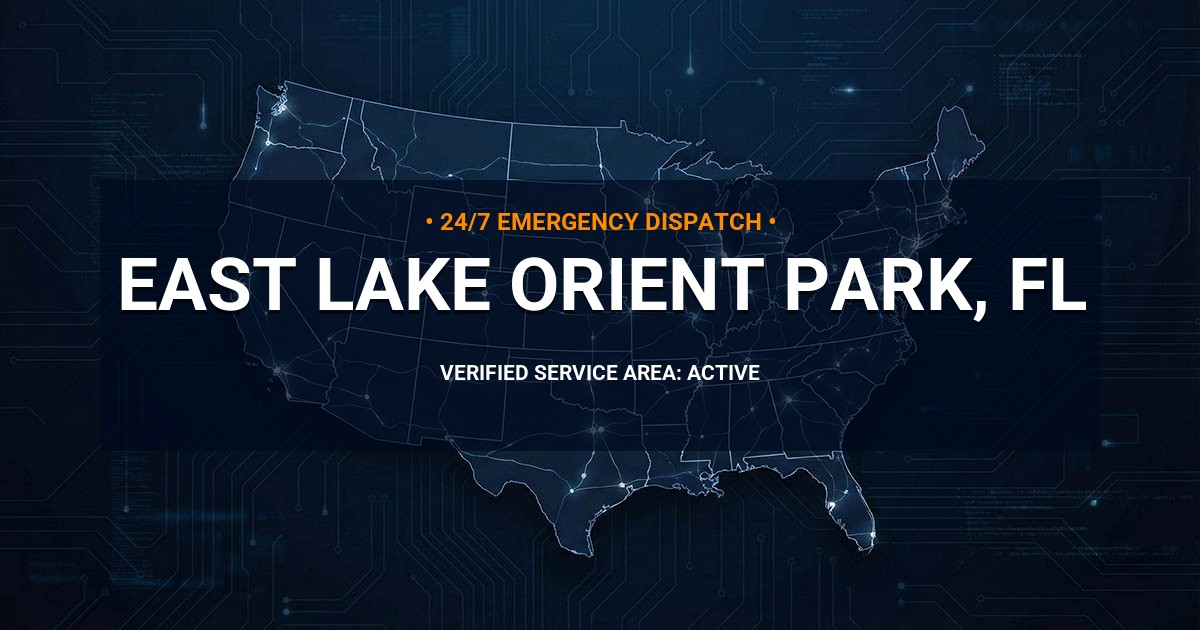 Emergency Plumbing Dispatch Map for Plumbing Services: East Lake-Orient Park, FL