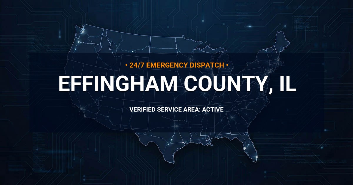 Emergency Plumbing Dispatch Map for Effingham County Plumbing Logistics