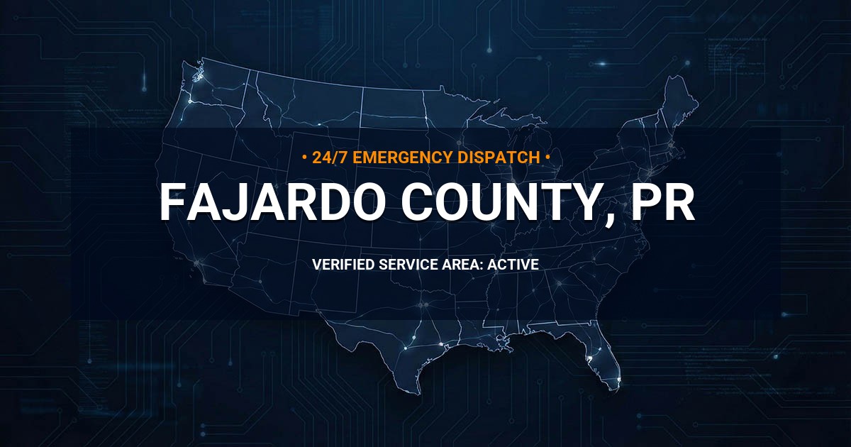 Emergency Plumbing Dispatch Map for Fajardo County Plumbing Logistics