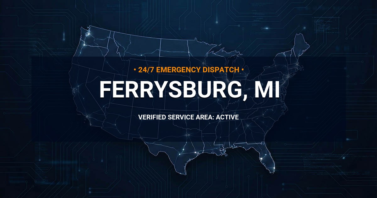 Emergency Plumbing Dispatch Map for Plumbing Services: Ferrysburg, MI