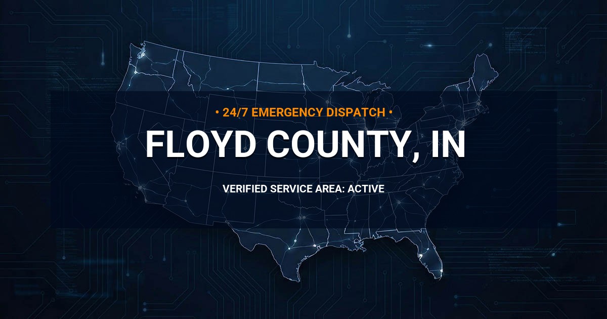 Emergency Plumbing Dispatch Map for Floyd County Plumbing Logistics